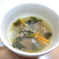 えるえる２８６'s cooksnap of when they made 牛肉とワカメのスープ.