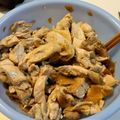 しんぱんだ's cooksnap of when they made レンジで簡単♪蒸し鶏のザーサイあえ.