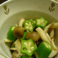 きゃらchan's cooksnap of when they made しめじとオクラのゆずコショウ和え☆.