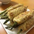 SACH's cooksnap of when they made レンコン入りつくねのアスパラ巻き〜♪.
