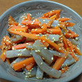 すみれちゃん☆'s cooksnap of when they made 人参とこんにゃくの簡単ゴマ和えきんぴら.
