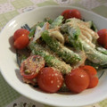 3mamakuma's cooksnap of when they made ✿ちくわとスナップえんどうのおかかマヨ✿.
