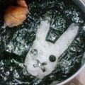 おんかめ's cooksnap of when they made 旦那用☆ギャグ弁　海苔弁ミッフィー.