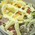 のえ☆'s cooksnap of when they made 冷やしサラダそば.