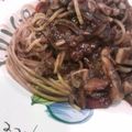 なすときゅうり's cooksnap of when they made こりゃ本格的だ！イカ墨スパゲッティ.