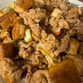 クックU3V1J5☆'s cooksnap of when they made 厚揚げと豚コマの焼肉タレ焼き.