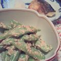beniii's cooksnap of when they made スナップエンドウのゴマ衣✿.