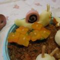 マッハママ's cooksnap of when they made キャラ弁おかず☆あじさい♪.