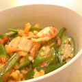 papikun's cooksnap of when they made 今日のご飯にあと1品☆オクラのキムチ和え.