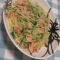 HamaGori's cooksnap of when they made ツナと水菜の和風パスタ.