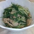 とまとおばさん's cooksnap of when they made 水菜と豚肉のカラシ和え.