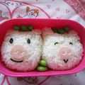 ちか♬'s cooksnap of when they made キャラ弁♡簡単ぶたさん弁当.