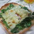 miyuki12's cooksnap of when they made 餃子食べてる気分～♪のトースト♬.
