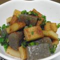 こねぎとしらす's cooksnap of when they made 減塩！薄っ！！さつまあげとこんにゃく.