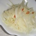 きらり流れ星's cooksnap of when they made らっきょう漬け酢de胡瓜新玉ねぎ酢の物.