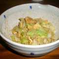 yococoo's cooksnap of when they made キャベツと油揚げの胡麻和え.
