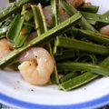 よーかにゃんこ's cooksnap of when they made 小海老とこごみのガーリック醤油♪.