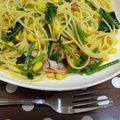 あおりン's cooksnap of when they made ベーコンとほうれん草のパスタ.