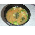 きらり流れ星's cooksnap of when they made ねぎと磯のりのお味噌汁.
