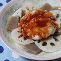ゆみにゃむ's cooksnap of when they made 蓮根とコンニャクをおろしポン酢で☆.*.
