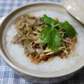 ゆみにゃむ's cooksnap of when they made 鶏そぼろdeほかほか❤中華粥(*´Д`).