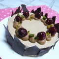 フーミン✩'s cooksnap of when they made チェリーとチョコのレアチーズケーキ.