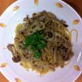 megu514's cooksnap of when they made おなかすっきり！根菜と鶏そぼろのパスタ.