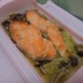 まりもこりー's cooksnap of when they made ルクエで鮭のちゃんちゃん焼き.
