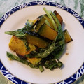 元's cooksnap of when they made ♪小松菜とかぼちゃのさっと炒め♪.