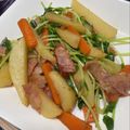 ☆ちょったん☆'s cooksnap of when they made ＊豆苗とじゃが芋のソテー＊.