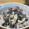 みわたけ's cooksnap of when they made しめじ･わかめ･玉葱のコチュマヨ和え.