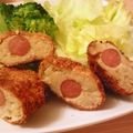 ひまわりto's cooksnap of when they made さつまいもとウインナーのコロッケ.