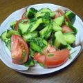 vabochan's cooksnap of when they made バジルたっぷりトマトときゅうりのサラダ.