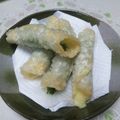 kimiko2564's cooksnap of when they made 簡単おつまみ！餃子の皮で大葉チーズ巻き❁.