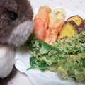 korakko's cooksnap of when they made ゴーヤと玉ねぎのかき揚げ.