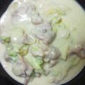 キャバラブ's cooksnap of when they made 鶏肉と白菜のクリーム煮.
