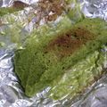 さちおか's cooksnap of when they made フライパンでスグ♥抹茶と栗のホイルケーキ.