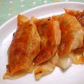 にゅあ's cooksnap of when they made 超簡単！キムチ餃子！.