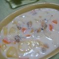 yukakko1217's cooksnap of when they made 心から温まる！浅蜊のクラムチャウダー.