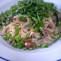 ゆあら☆'s cooksnap of when they made ぶた肉と冷麦のにんにく炒め.