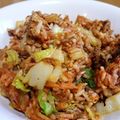 プーアル茶's cooksnap of when they made 簡単キムチチャーハン.