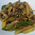 シキタス's cooksnap of when they made ジャガイモで青椒肉絲♪♪.