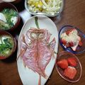 よちりん's cooksnap of when they made ふっくら金目鯛開きの焼き物.