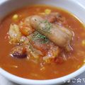 ちょこ☆ちょこ's cooksnap of when they made 圧力鍋で♪ウィンナーと野菜のトマトスープ.
