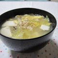 えみんちゅ＊'s cooksnap of when they made 白菜と豆腐の簡単中華スープ.