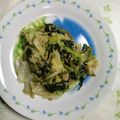 ｋｏｍａ１６'s cooksnap of when they made ＊小松菜とキャベツのツナ炒め＊.