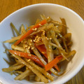 おぶうさま's cooksnap of when they made 簡単!シャキシャキきんぴらごぼう.