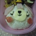 3姉妹ちゃんママ's cooksnap of when they made ＊キャラ弁＊　たれ耳うさちゃん♪.