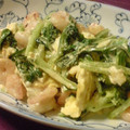 ツルコ's cooksnap of when they made 小松菜とエビのマヨネーズ炒め.