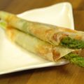 misa-king's cooksnap of when they made アスパラの味噌チーズしそ巻きスティック.